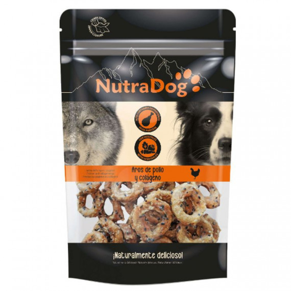 ICA Nutradog Perro Snack Aros de Pollo y Colageno 350 Gr