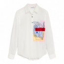 Camisa Bolsillo Estampado  DESIGUAL