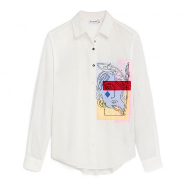 Camisa Bolsillo Estampado  DESIGUAL