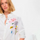 Camisa Bordada Flores  DESIGUAL