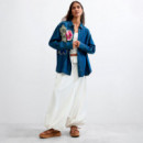 Camisa Bordada Flores  DESIGUAL