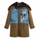 Abrigo Parka Algodón Mickey  DESIGUAL