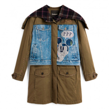 Abrigo Parka Algod&oacute;n Mickey  DESIGUAL