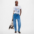 Camiseta Estampada Algodón