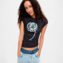 Camiseta Estampada Floral