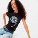Camiseta Estampada Floral