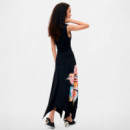Vestido Flores Asimétrico  DESIGUAL