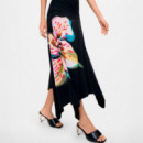 Vestido Flores Asimétrico  DESIGUAL