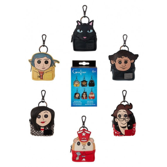Llavero Mini Mochila Mystery Coraline Loungefly