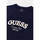 CN SS COUNTRY CLUB LOGO TEE SMART BLUE