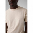 THEO CN SS T-SHIRT CREME BRULEE