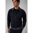 WALLACE FULL ZIP SWEATSHIRT NAVY SEA