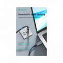 DEVIA Cable Datos Tipo C M/M 240W 8K 60 Hz 40Gbps USB 4.0 VIDEO 1Mtr
