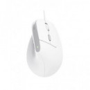 TRUST Raton Ergonomico BAYO II Con Cable Blanco Angulo Vertical 25397