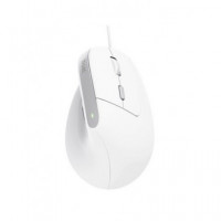 TRUST Raton Ergonomico Bayo Ii con Cable Blanco Angulo Vertical 25397