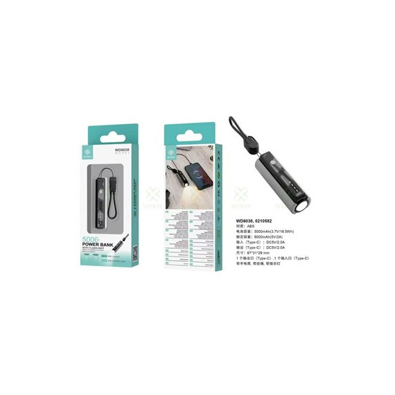 IKREA Bateria Externa 5000Mah WD6038