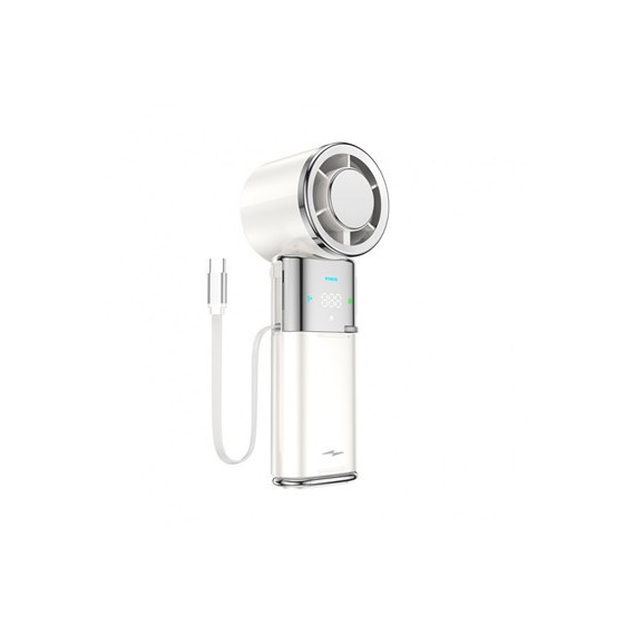 LEKUS Ventilador Portatil Inteligente AIRBOOTS C/Bateria 6000 Para Carga Integrada y Cable Retractil