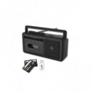 SAMI Radio Cassette Portatil RS-12212 BLUETOOTH USB,3W Negra con Alimentacion y Pilas