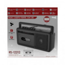 SAMI Radio Cassette Portatil RS-12212 BLUETOOTH USB,3W Negra con Alimentacion y Pilas