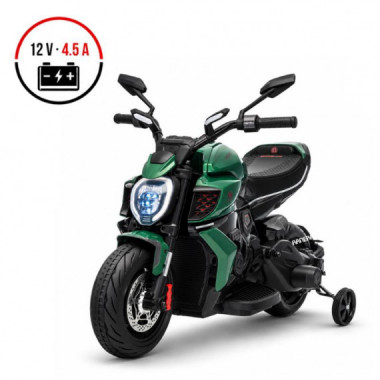 Moto Bateria Ducati Verde