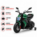 Moto Bateria Ducati Verde