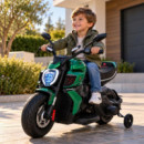 Moto Bateria Ducati Verde