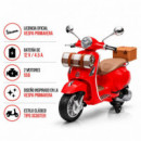 Moto Vespa Primavera Roja