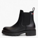 Botines Chelsea de Piel con Tacos  TOMMY HILFIGER