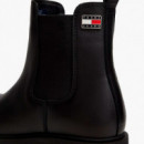 Botines Chelsea de Piel con Tacos  TOMMY HILFIGER