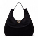 Bolso hobo tamaño grande con tachuelas