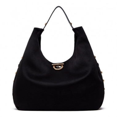 Bolso hobo tama&ntilde;o grande con tachuelas