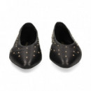 Bailarina Tachas Piel Negro  ANOTHER TREND