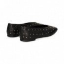 Bailarina Tachas Piel Negro  ANOTHER TREND