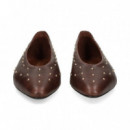 Bailarina Tachas Piel Moka  ANOTHER TREND