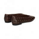Bailarina Tachas Piel Moka  ANOTHER TREND