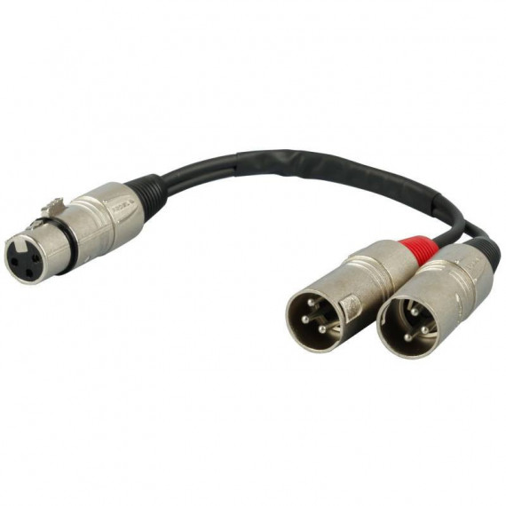 Cable PROEL Xlr Hembra - 2 Xlr Machos 20 Cm