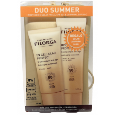 FILORGA PACK DUO SUMMER CREMA FACIAL + CREMA SOLAR CARA Y CUERPO + NECESER