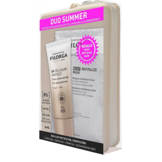 FILORGA PACK DUO SUMMER CREMA FACIAL + NCEF REVITALIZE MASK +  NECESER