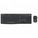 TECLADO + RATON LOGITECH MK295 SILENT TOUCH WIRELESS NEGRO