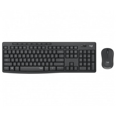 TECLADO + RATON LOGITECH MK295 SILENT TOUCH WIRELESS NEGRO