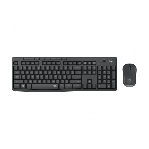 TECLADO + RATON LOGITECH MK295 SILENT TOUCH WIRELESS NEGRO
