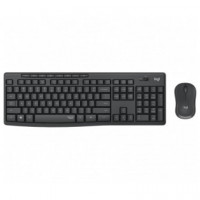Teclado + Raton LOGITECH MK295 Silent Touch Wireless Negro