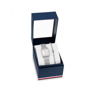 Set Reloj + Pulsera Plateado  TOMMY HILFIGER