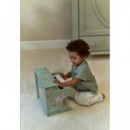 Piano de Madera Verde Safari Friends  LITTLE DUTCH