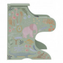 Piano de Madera Verde Safari Friends  LITTLE DUTCH