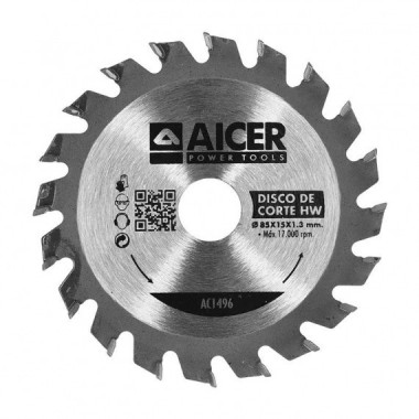 Disco Sierra Widia 85X15X1.3-20T Mini Sierra AC1495-AC1496 AICER