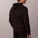 Sudadera de felpa de algodón con capucha y logo