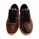Zapatillas Piel Estampado Animal Halstad