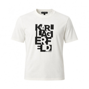 Camiseta de algod&oacute;n con logo estampado para hombre