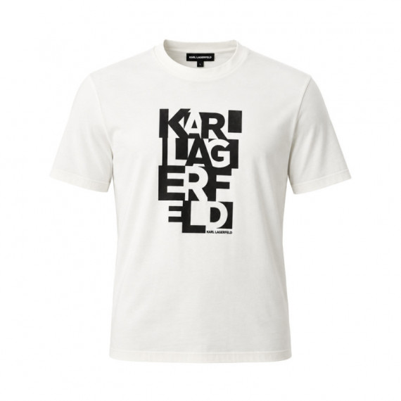 Camiseta de algodón con logo estampado para hombre